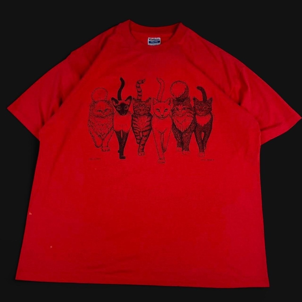 Vintage 1986 Hep Cat Nashville cats t shirt XXL Hanes 50/50 Single Stitch